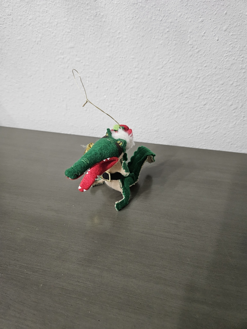 Annalee Green Crocodile Christmas Ornament 2009