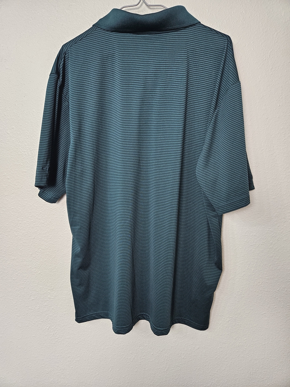 Grand Slam Teal Striped Polo Shirt Size XL photo 3