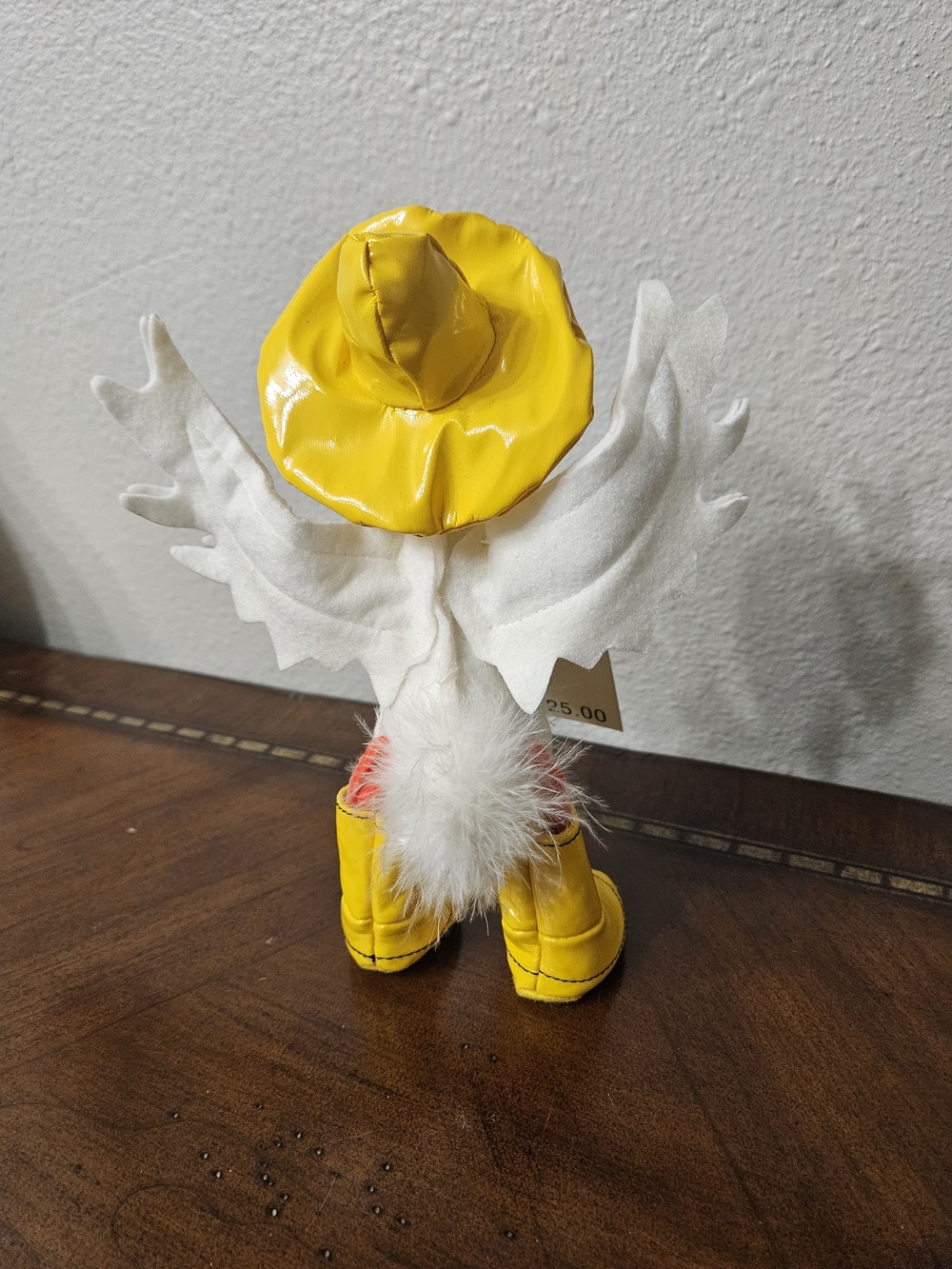 Annalee White Bird Doll with Yellow Rain Hat and Boots photo 2