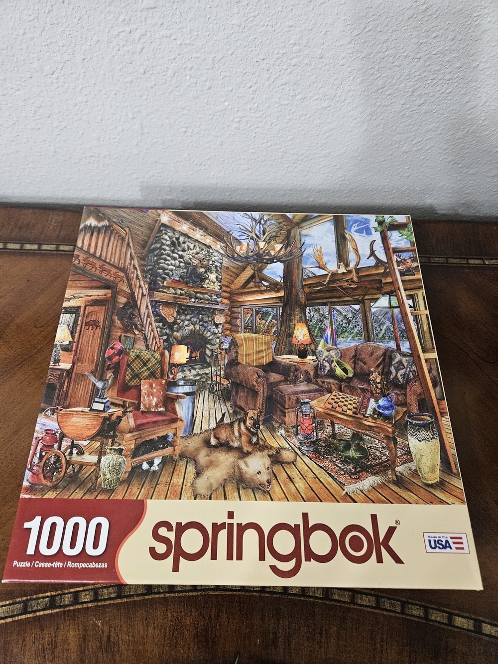 Springbok 1000-Piece Cabin Living Room Jigsaw Puzzle - Multicolor