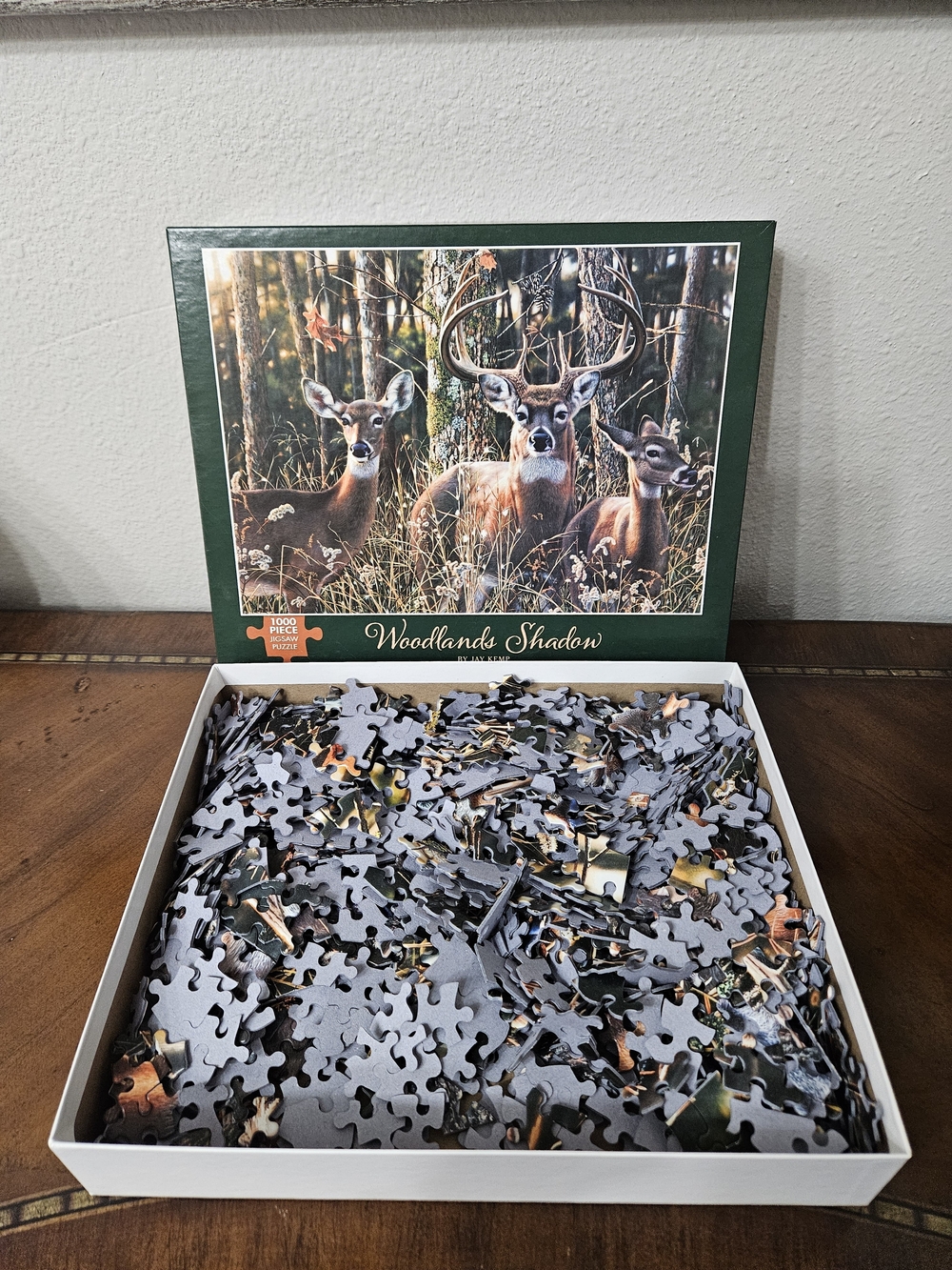 Woodlands Shadow 1000-Piece Jigsaw Puzzle - Green Box photo 3