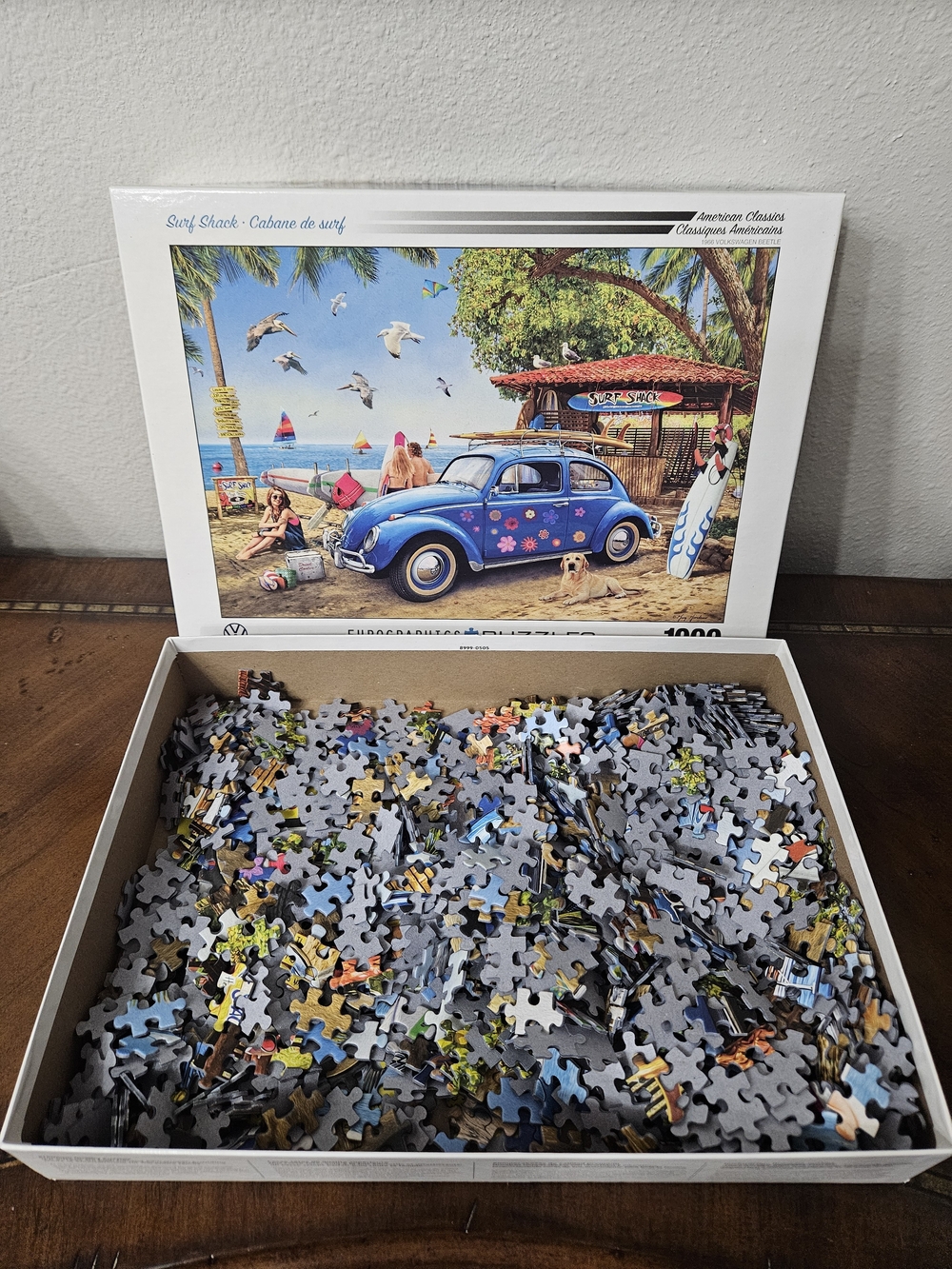 Eurographics 1000-Piece Beach Volkswagon Beetle Puzzle - Blue photo 3