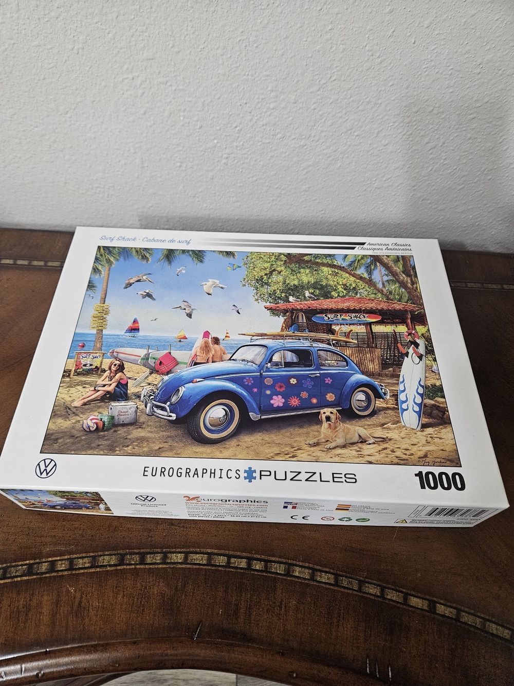 Eurographics 1000-Piece Beach Volkswagon Beetle Puzzle - Blue