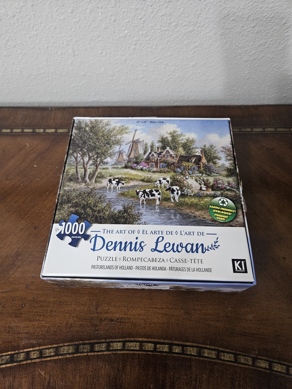 Dennis Lewan 1000-Piece Holland Pastures Puzzle - Blue/White photo 2