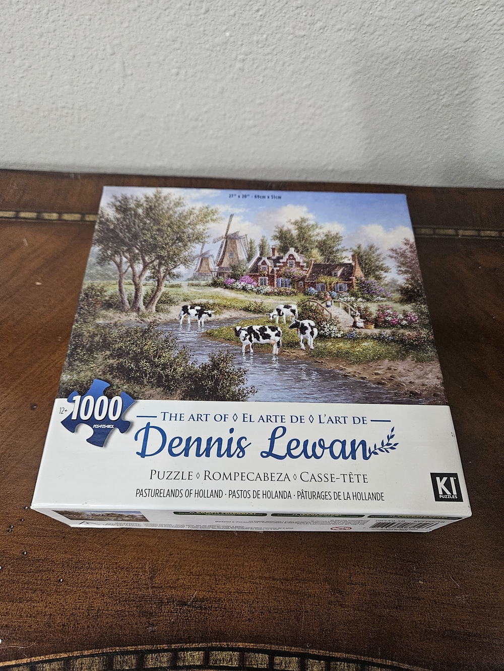 Dennis Lewan 1000-Piece Holland Pastures Puzzle - Blue/White
