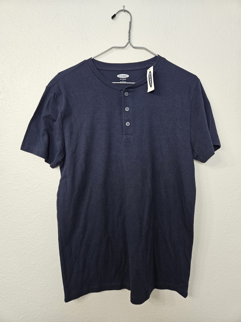 Old Navy Men's Short Sleeve Henley Tee - Dark Navy