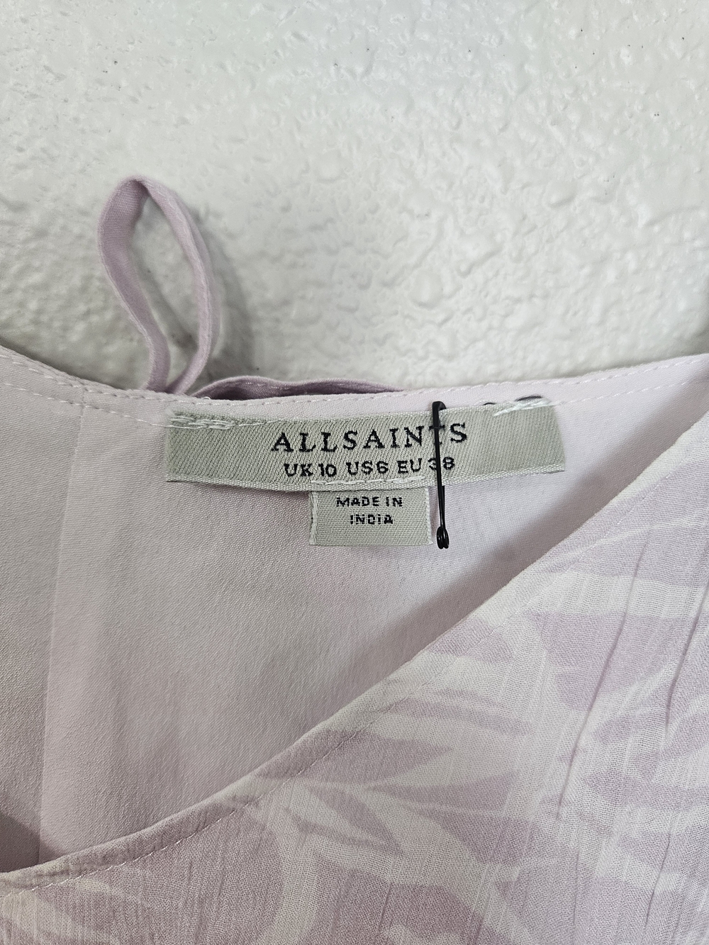 All Saints Pale Pink & White Floral Slip Camisole photo 3