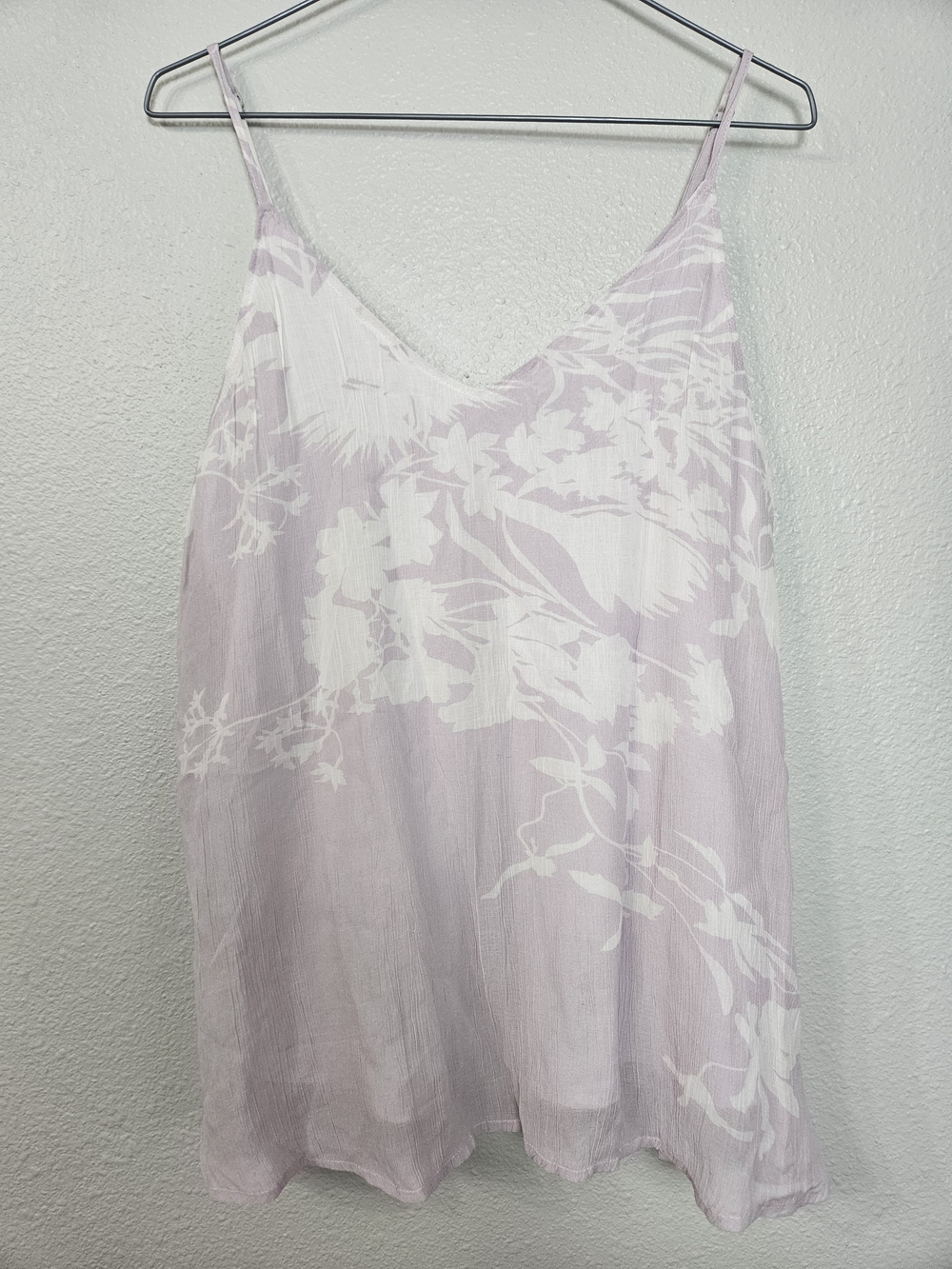 All Saints Pale Pink & White Floral Slip Camisole