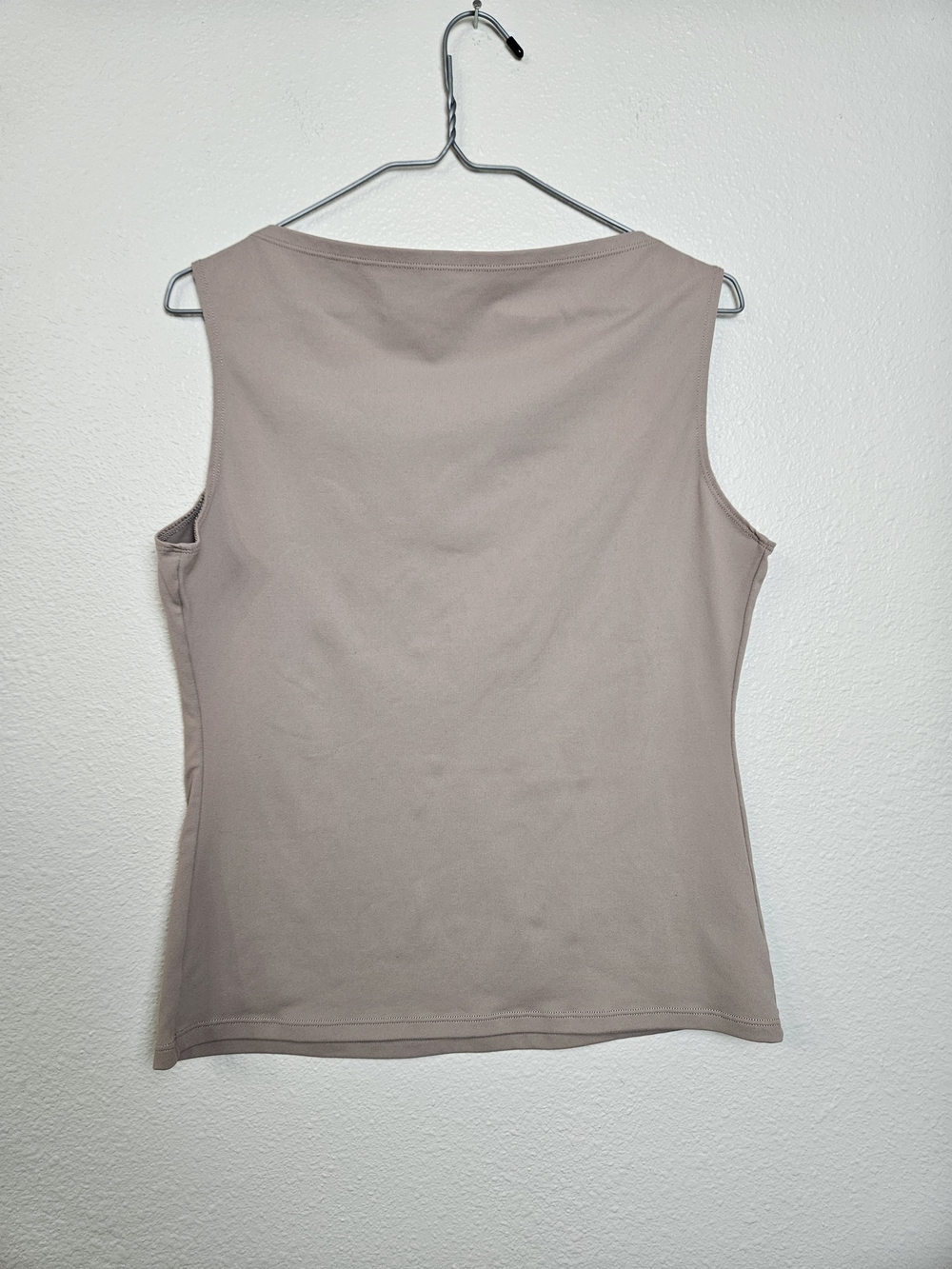 Sleeveless Tank Top in Taupe photo 2