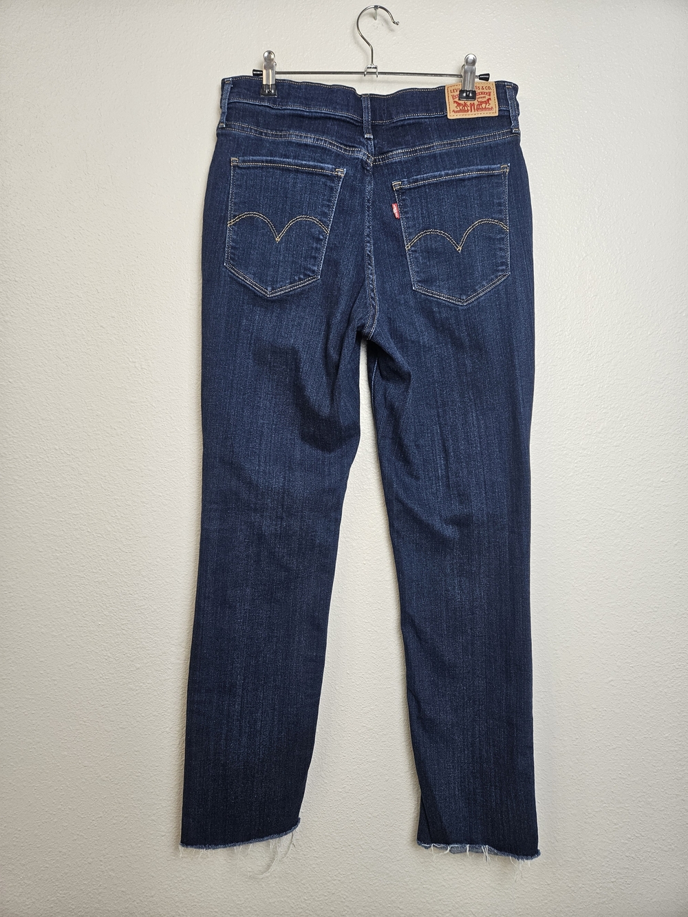 Levi's Women's Dark Indigo Straight Leg Jeans photo 3