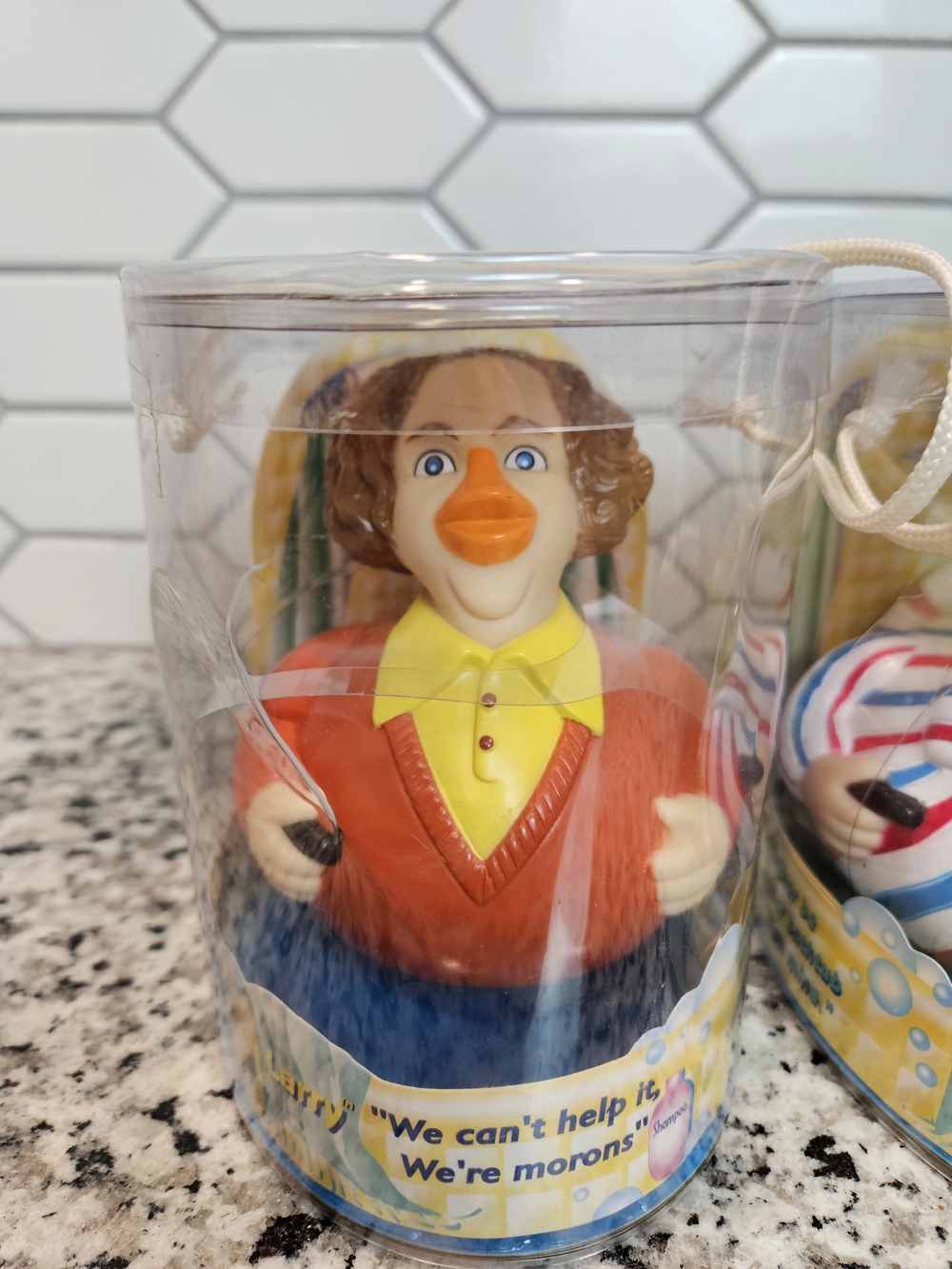 Vintage Y2K Three Stooges Novelty Duck Bath Toys Collection Larry, Curly & Moe photo 4