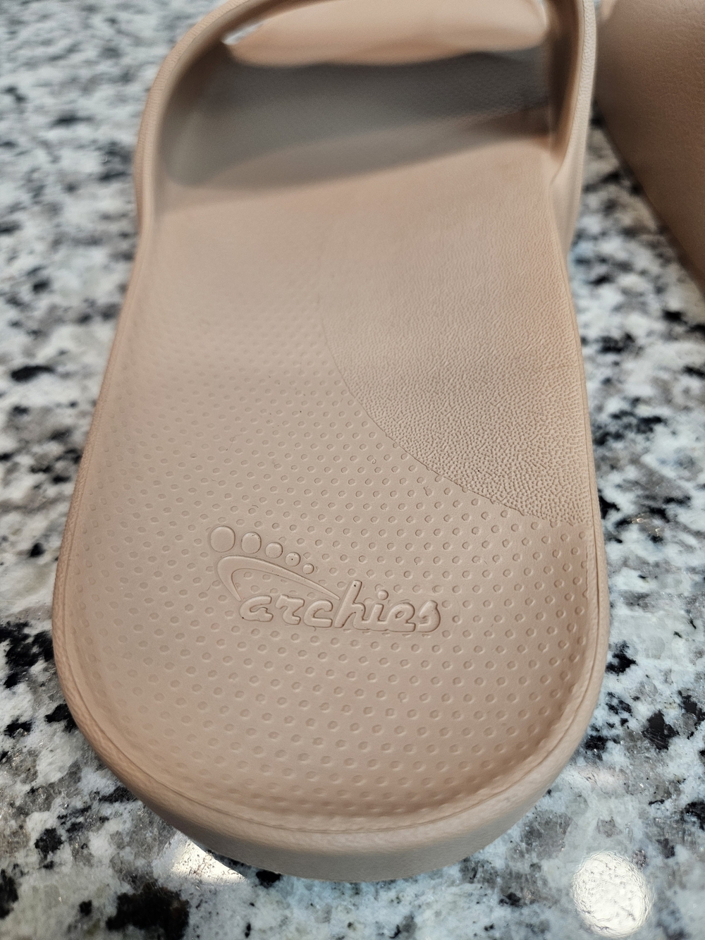 Women's Slide Sandals Neutral Tan - Minimal Slide Orthotic Comfort Size 7 photo 4