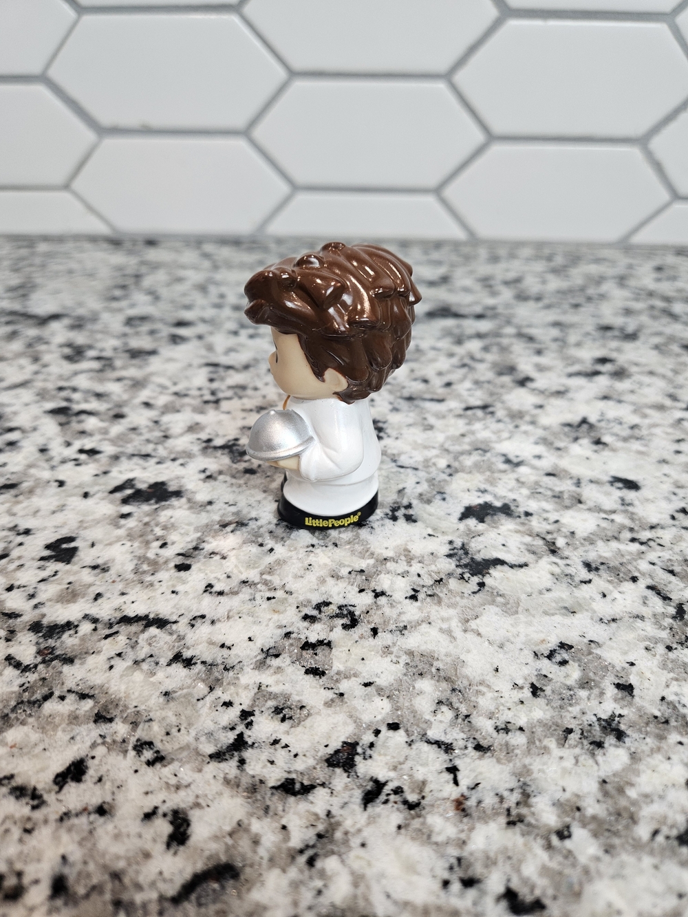 Fisher-Price Little People Chef Figure in White Outfit with Brown Hair photo 2