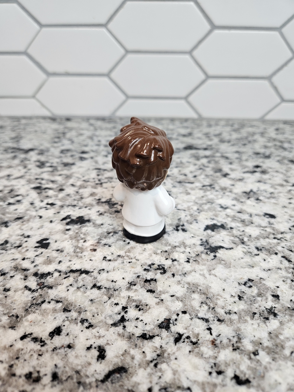 Fisher-Price Little People Chef Figure in White Outfit with Brown Hair photo 3