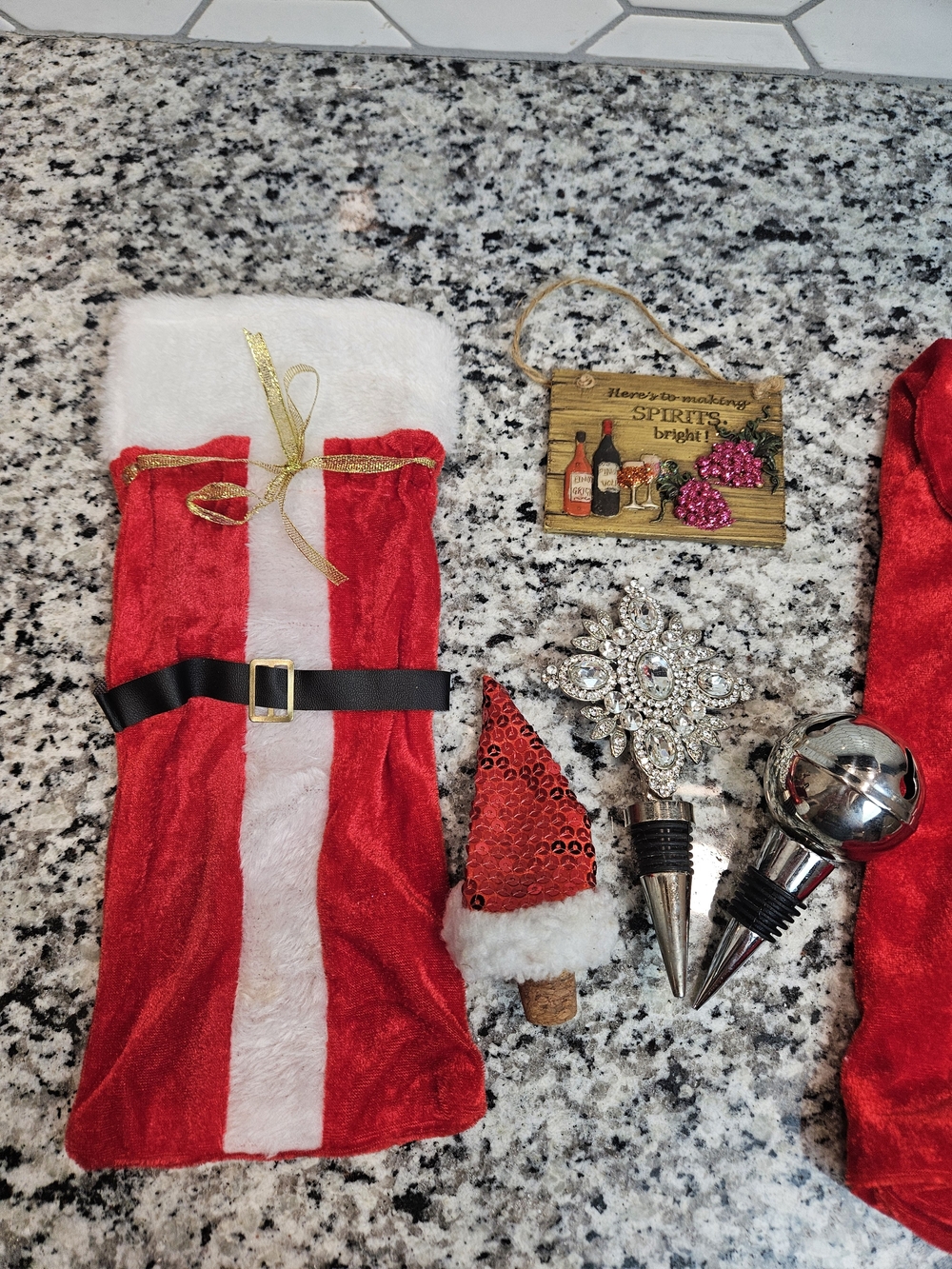 Christmas Wine & Barware Accessories - Holiday Set photo 2
