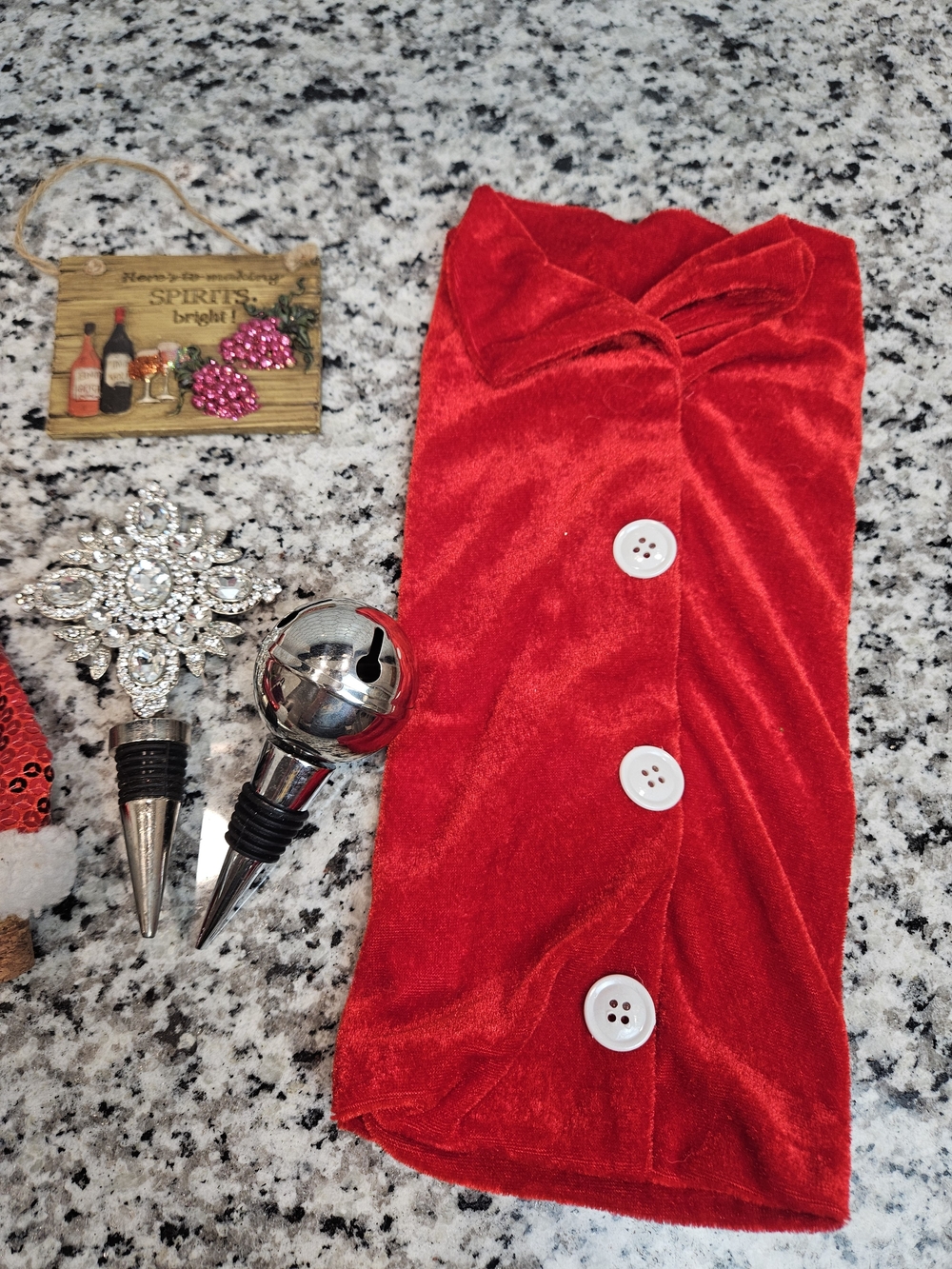 Christmas Wine & Barware Accessories - Holiday Set photo 3