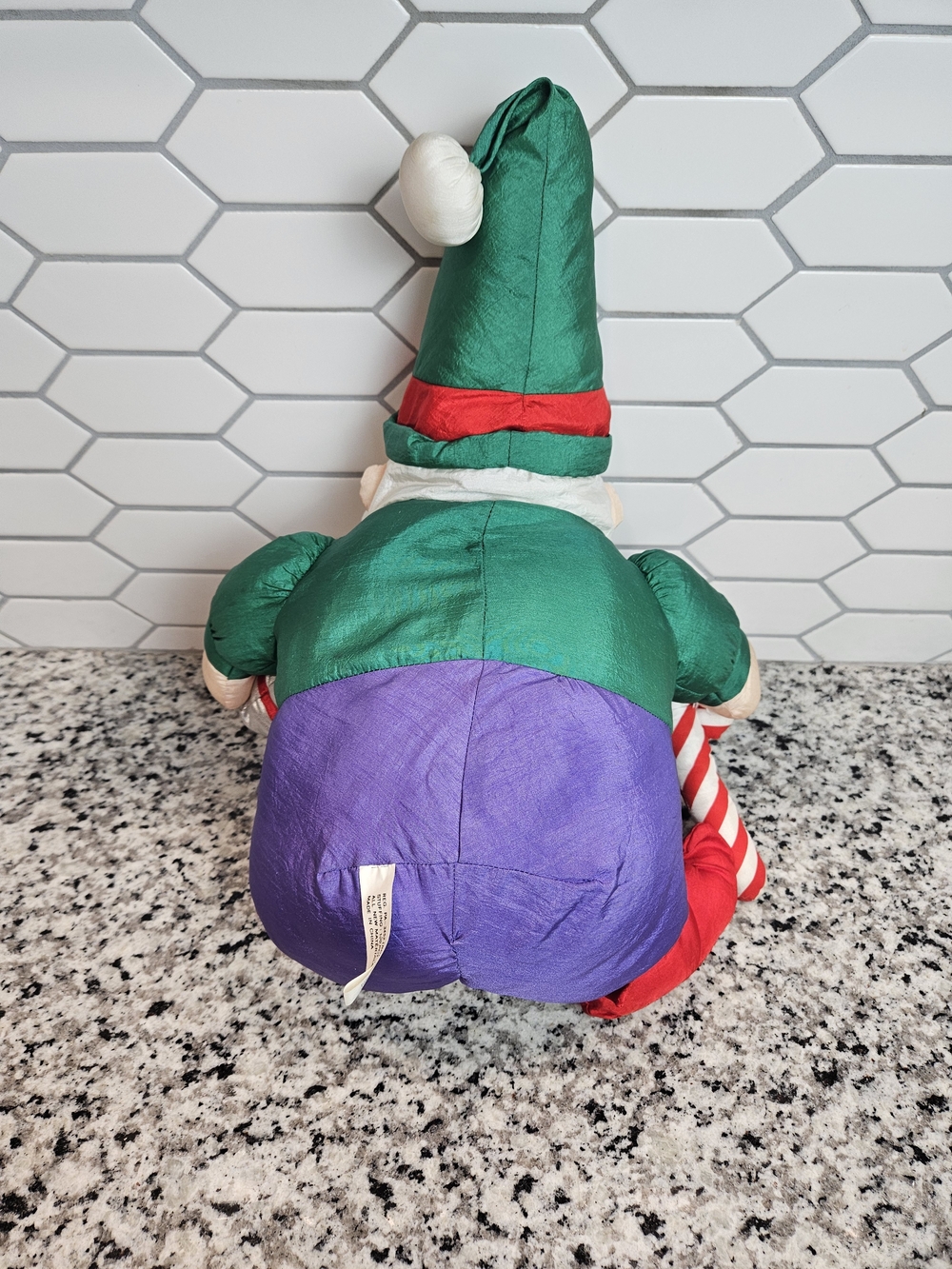 Vintage Parachute Style Plush Santa Gnome photo 3