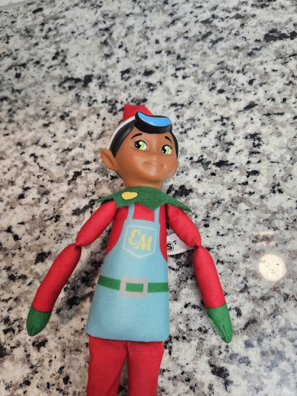 Christmas Elf Plush Doll in Red, Green & Blue photo 2
