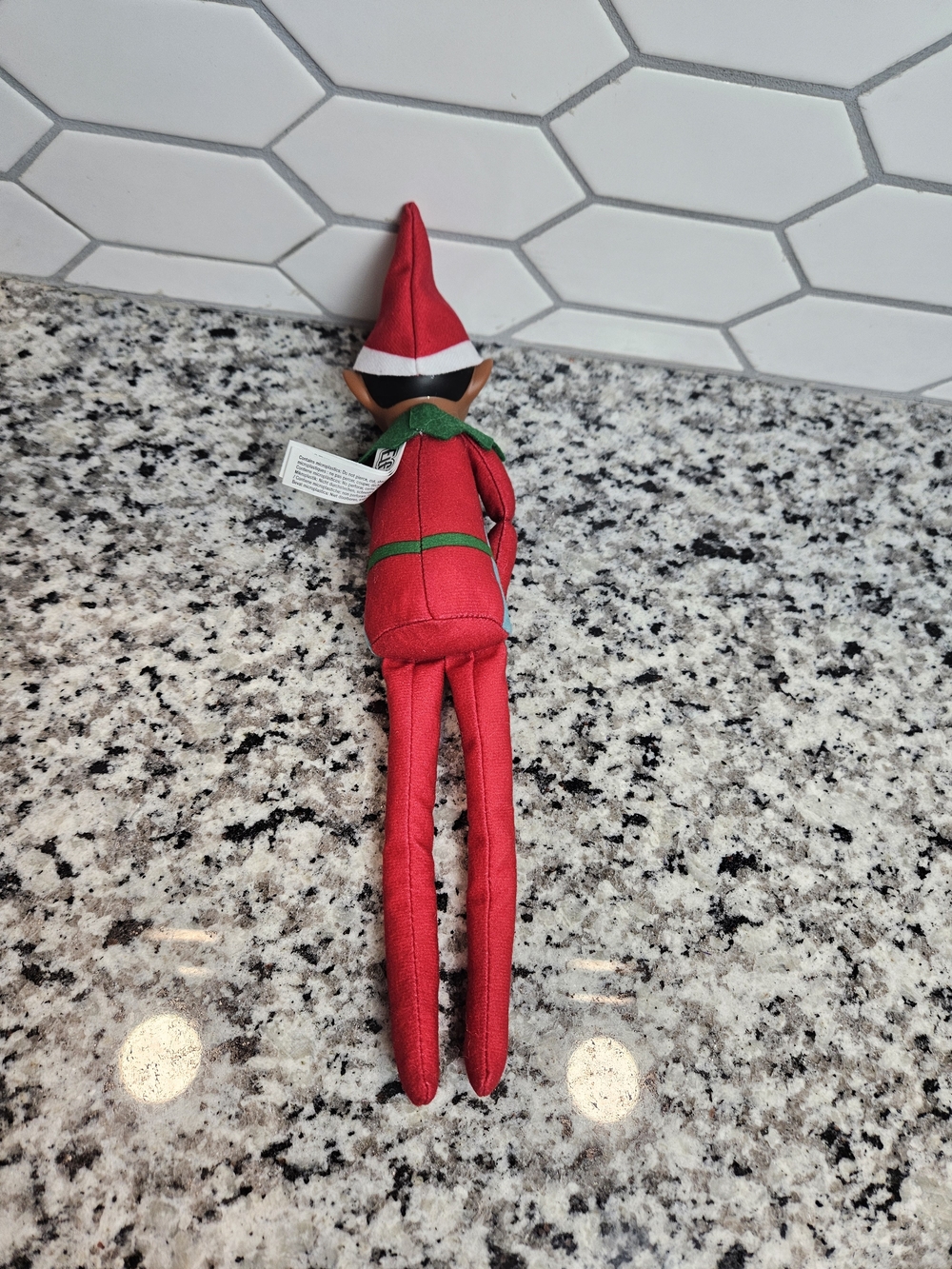 Christmas Elf Plush Doll in Red, Green & Blue photo 3
