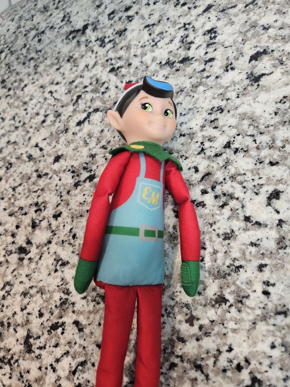 Christmas Elf Plush Figurine in Red, Green, and Blue photo 2