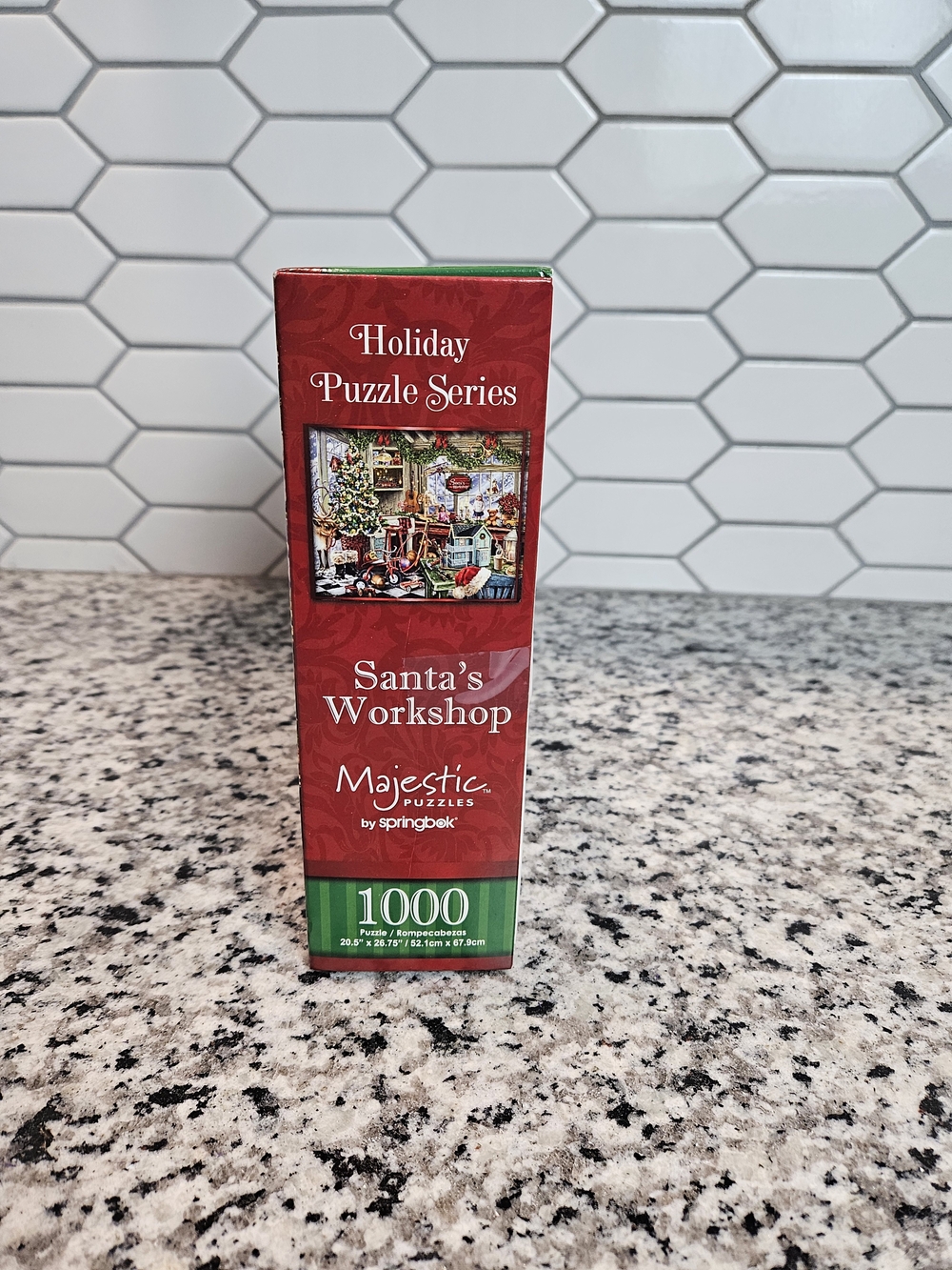 Majestic Holiday Puzzle Series 1000-Piece Jigsaw Puzzle - Santa's Workshop photo 2