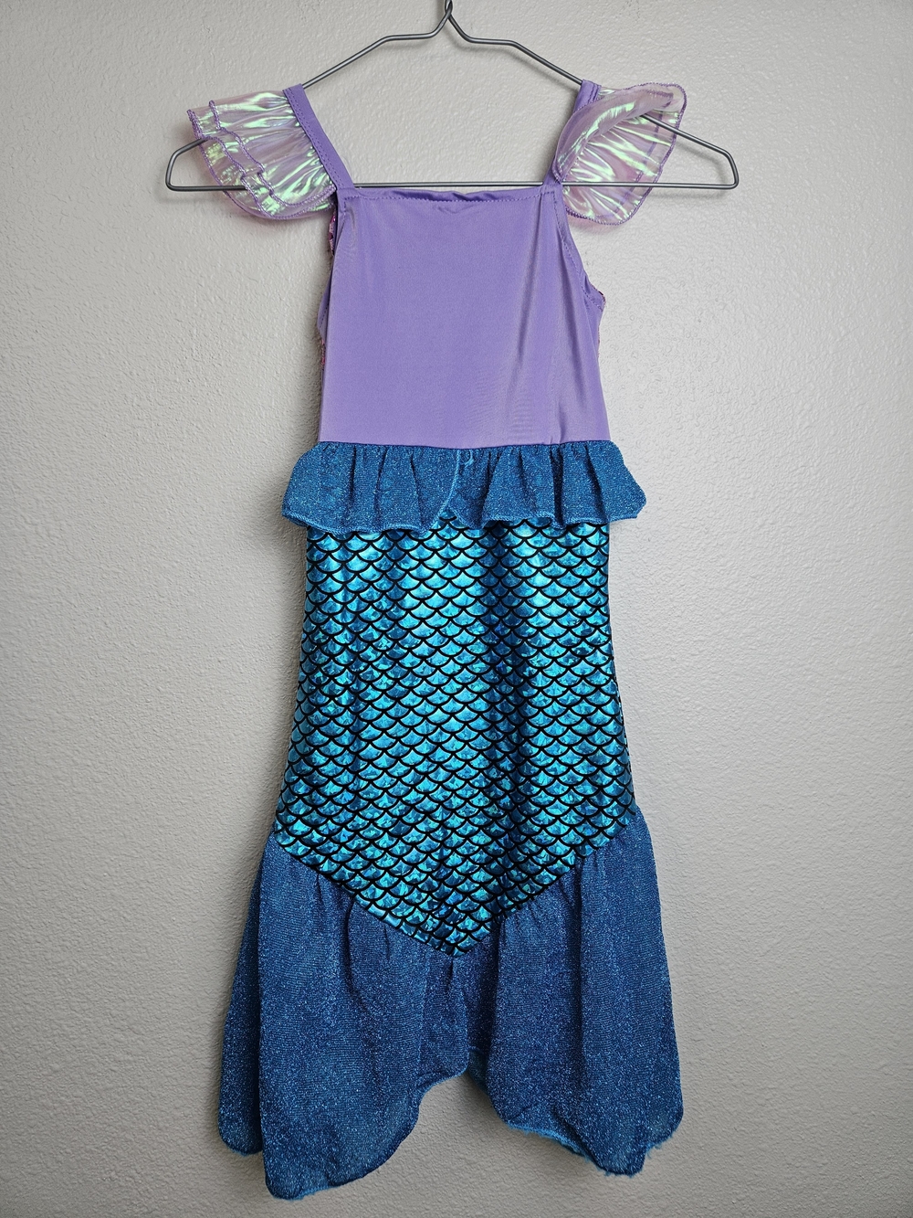 Kids Purple and Teal Sparkle Mermaid Costume Dress 2T-3T photo 4