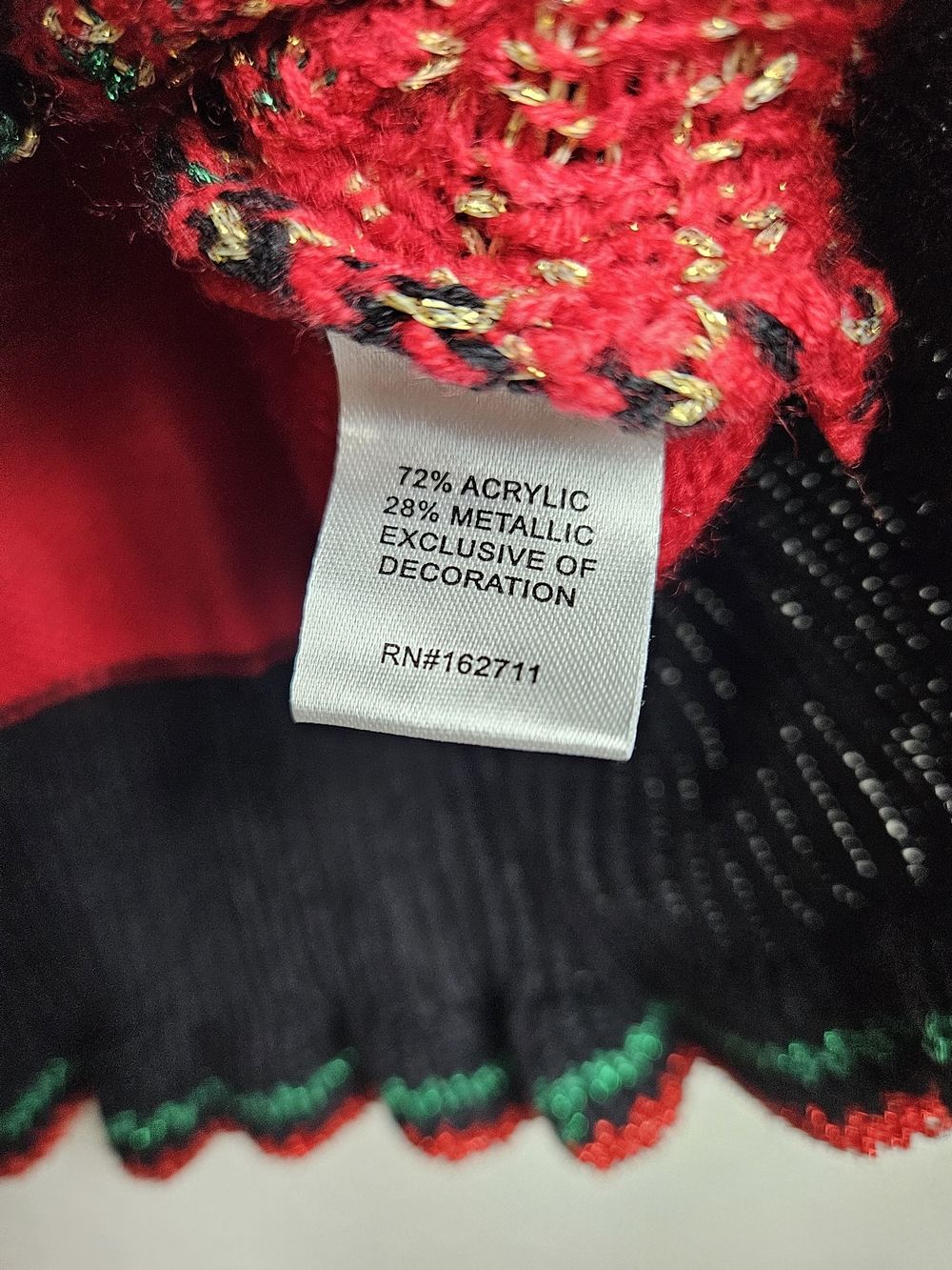Blizzard Bay Womens 'Oh Snap' Gingerbread Holiday Sweater Tank - Red/Green/Black photo 4