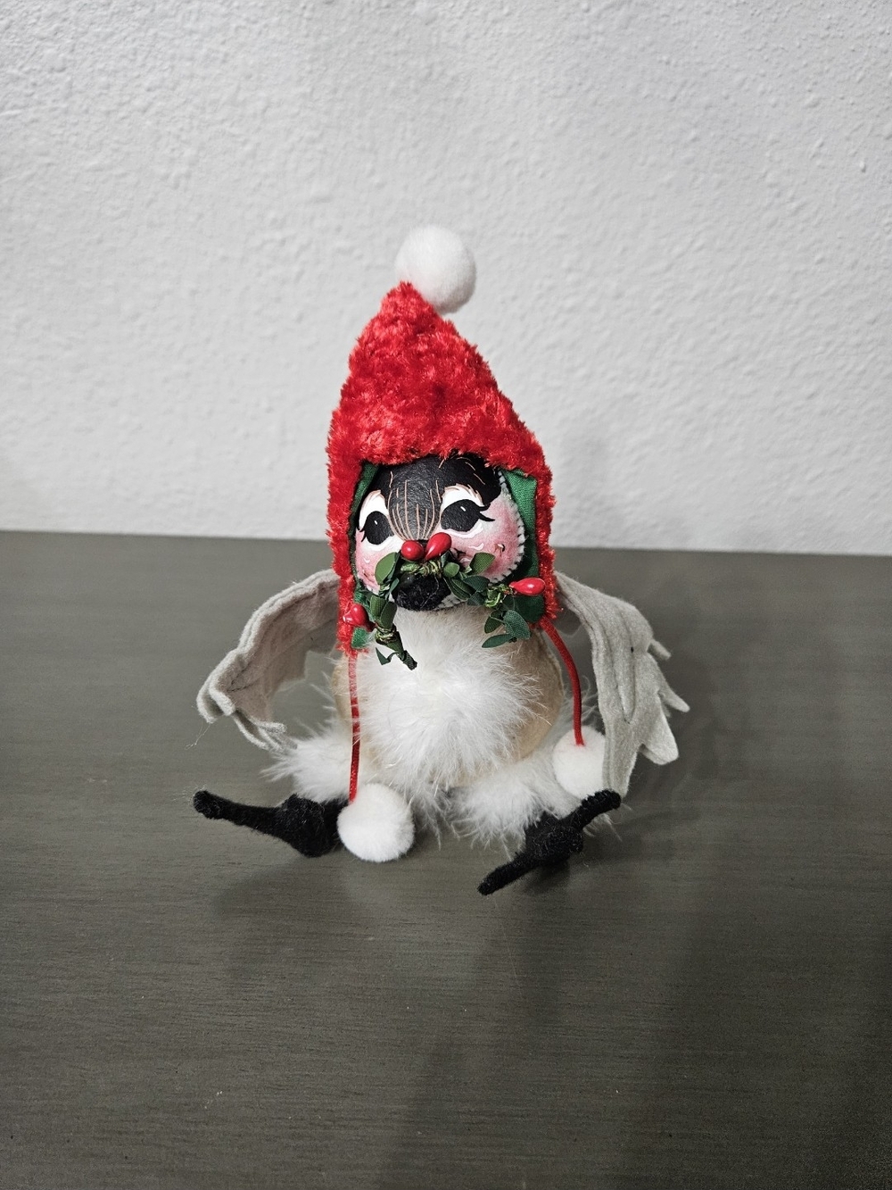 Annalee Chickadee Holiday Bird Figurine