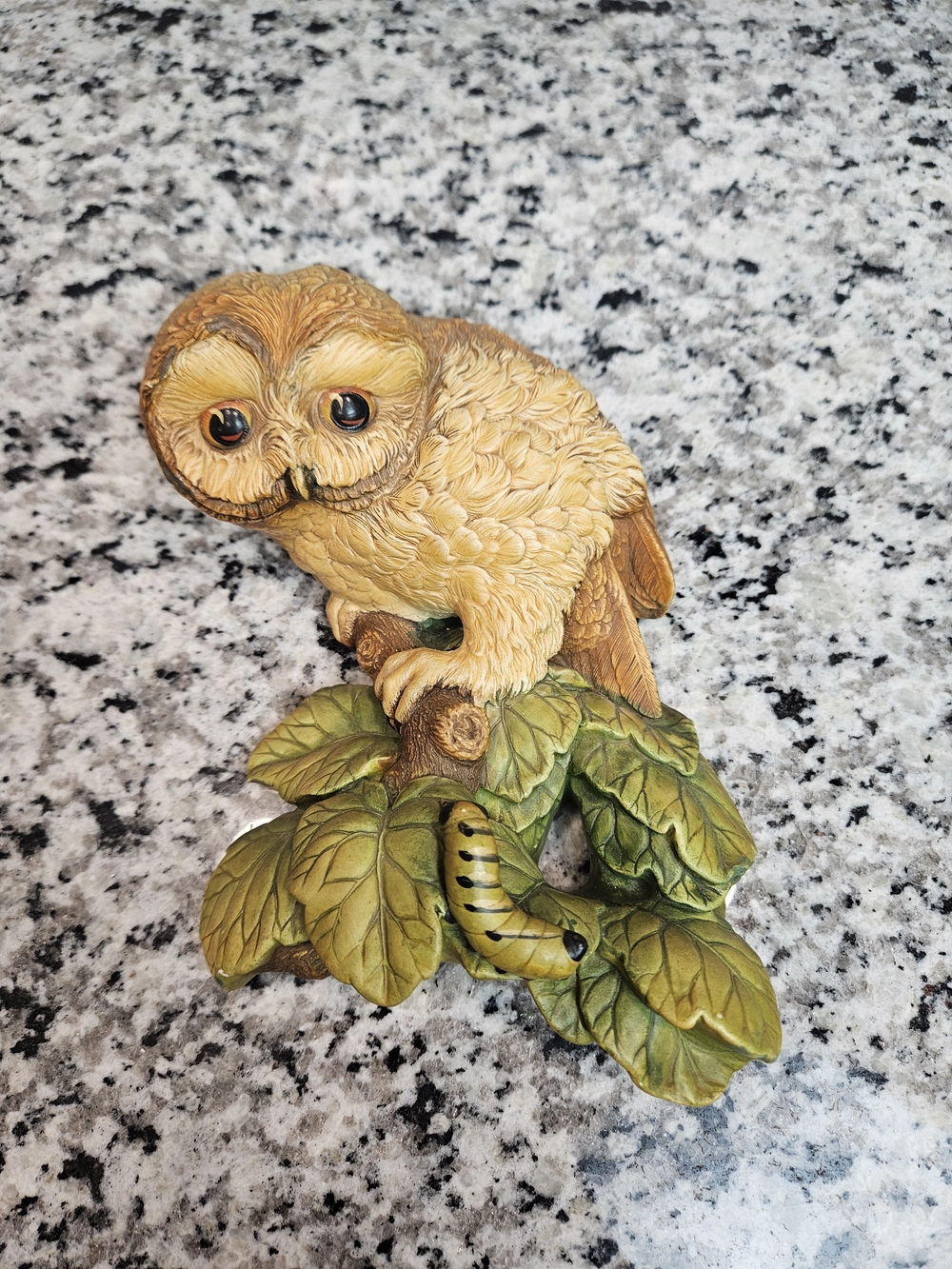 Vintage Bossons England Tawny Owl Figurine Hanging Wall Plaque Wildlife Series